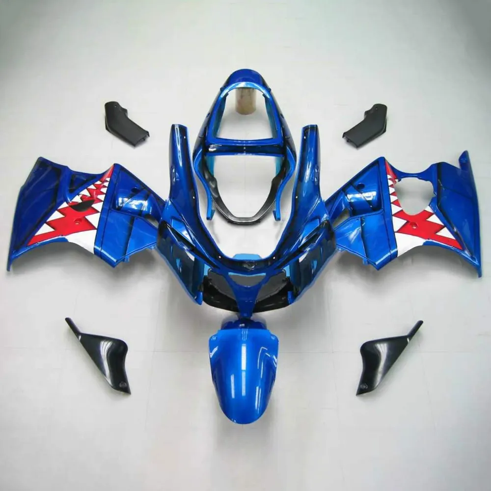 2000-2002 Kawasaki ZX6R Faining Blue Shark Kit Amotopart
