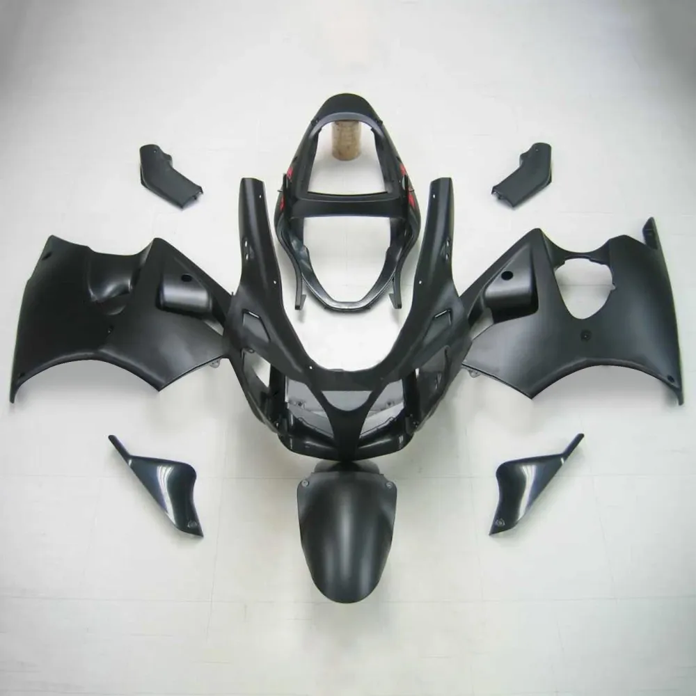 2000-2002 Kawasaki ZX6R Fansing All Black Kit Amotopart