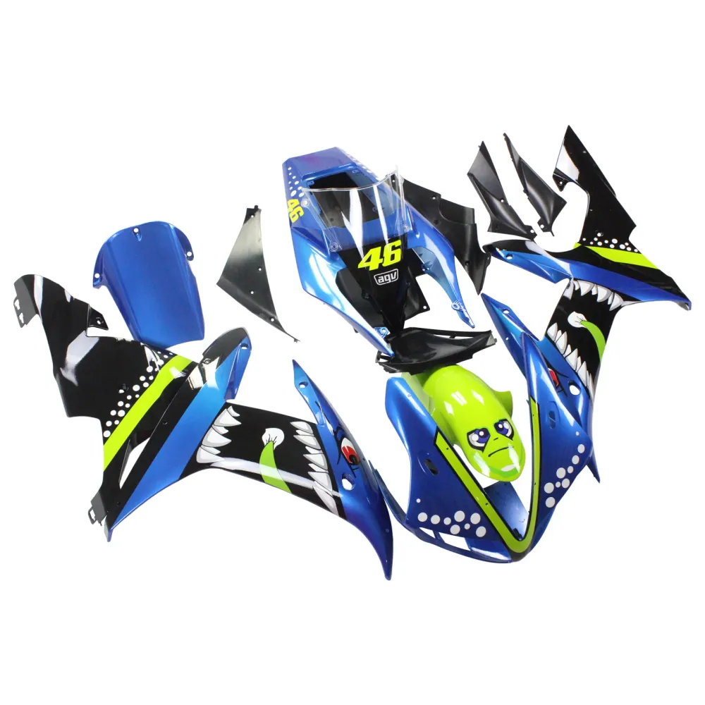 2002-2003 Yamaha YZF 1000 R1 Kit de carenagem de injeção AMOTOPT KIT BOYWORK ABS #115 Amotopart