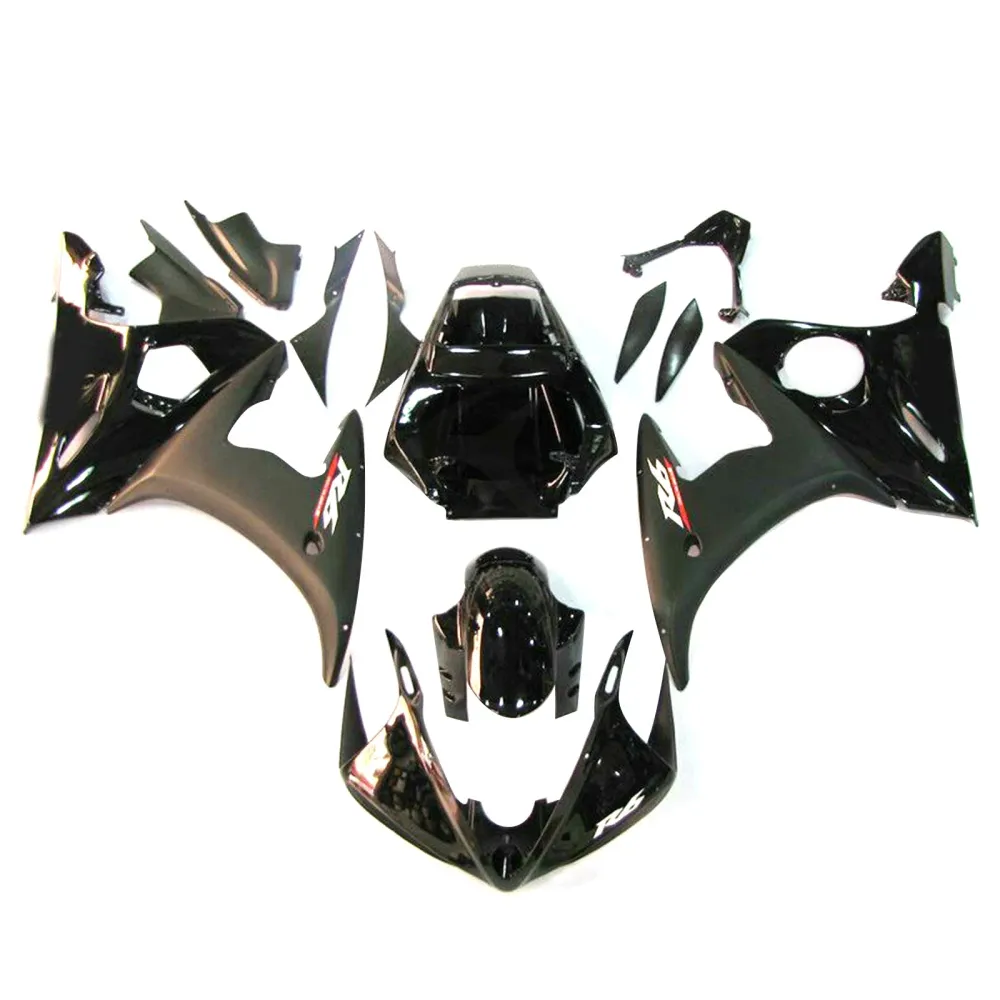 2003-2004 Yamaha YZF R6 2006-2009 R6S AMOTOPART BLACK ABS FEITURAÇÃO DA INFENSÃO BODYWORK KIT #24