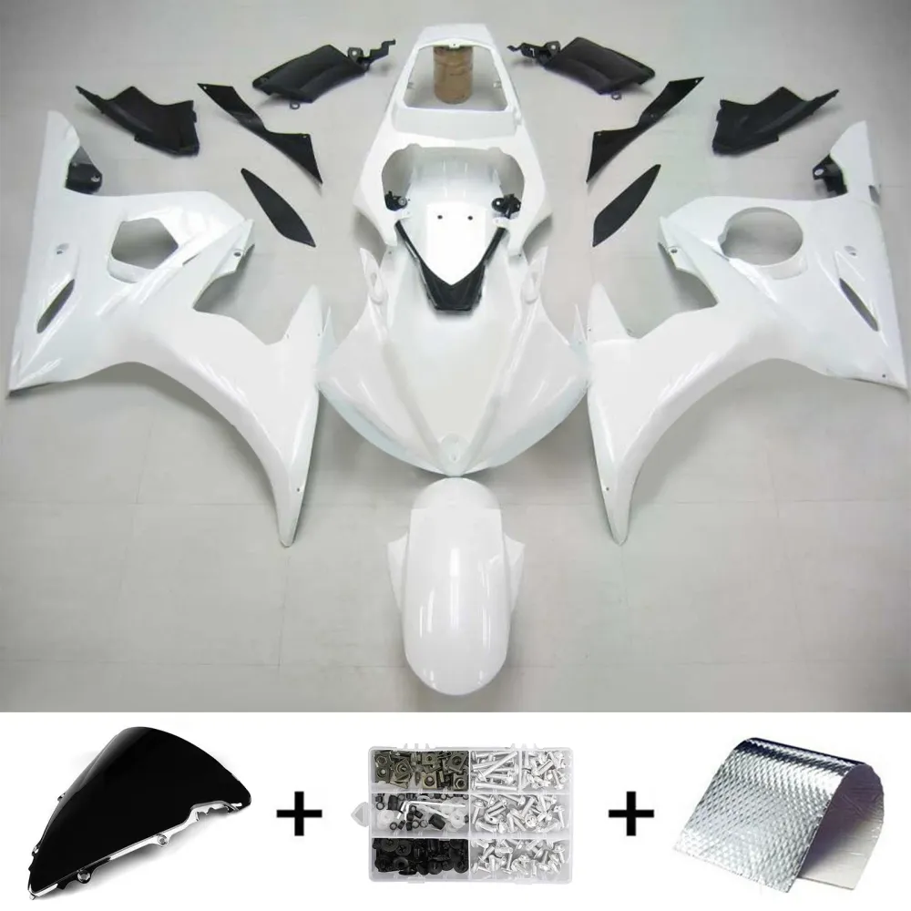 2003-2004 Yamaha YZF 600 R6 2006-2009 R6S AMOTOPT INJECÇÃO KIT BODYWORK ABS #102 Amotopart
