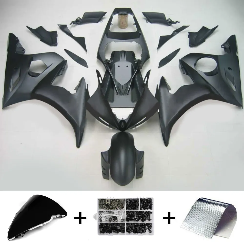 2003-2004 Yamaha YZF 600 R6 2006-2009 R6S AMOTOPT INJECÇÃO KIT BODYWORK ABS #124 Amotopart