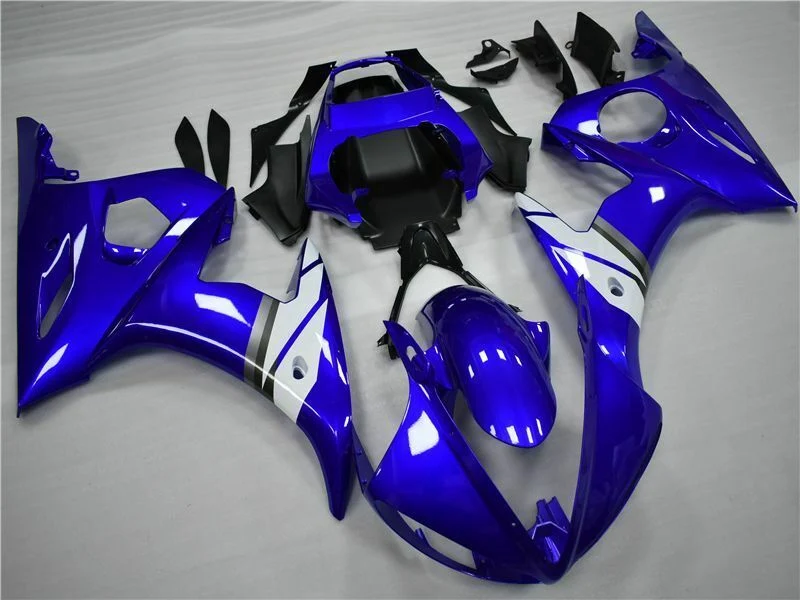2003-2004 Yamaha Yzf R6 Faining Blue White Kit Amotopart
