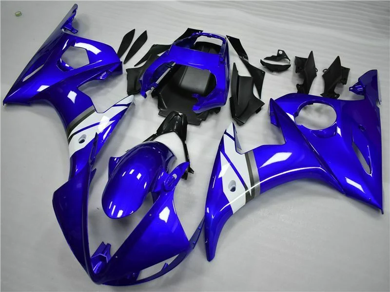 2003-2004 Yamaha Yzf R6 Faining Blue White Kit Amotopart