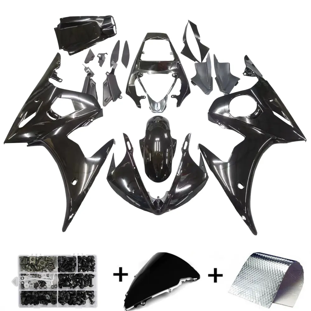 2003-2004 Yamaha YZF R6 Faining Gloss Black Kit Amotopart