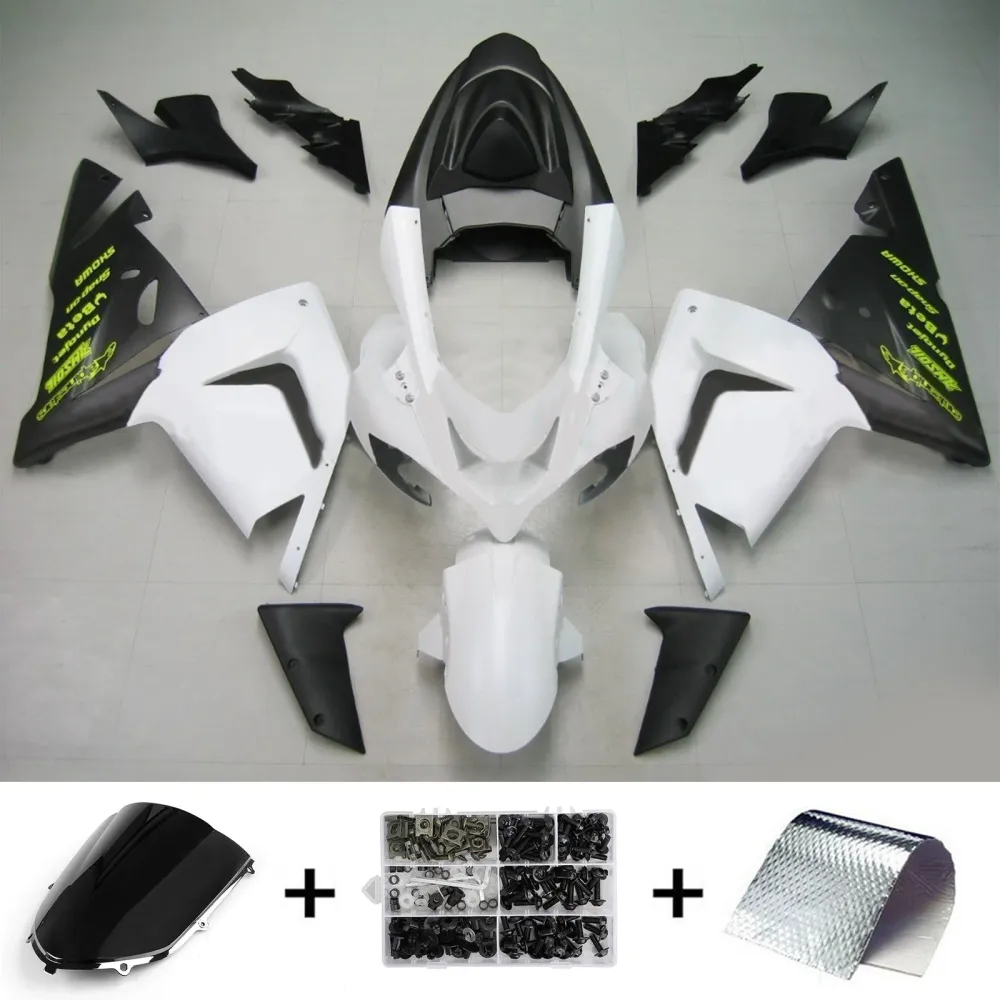 2004-2005 Kawasaki ZX10R Kit de carenagem de injeção de AMOTOPART PLÁSTICO ABS #129