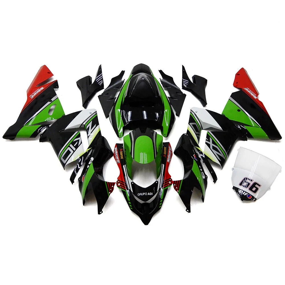 2004-2005 Kawasaki ZX10R Kit de carenagem de injeção de AMOTOPART PLÁSTICO ABS #120