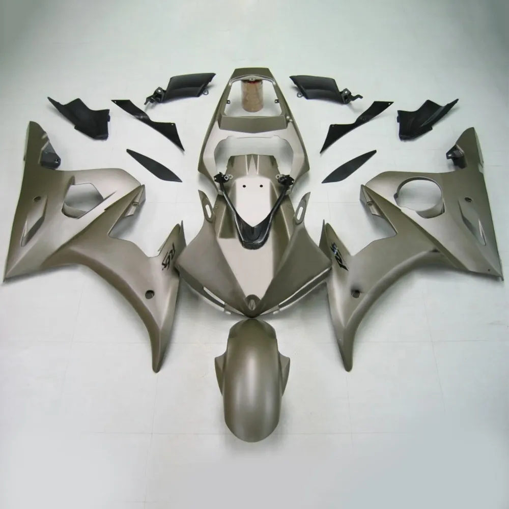 2005 Yamaha YZF 600 R6 Kit de carenagem de injeção de injeção Plástico ABS #148 Amotopart