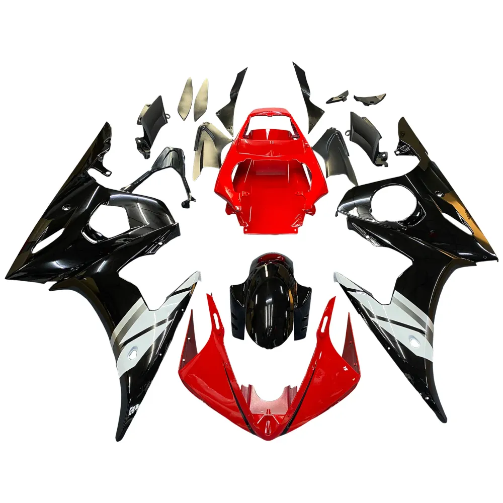 2005 Yamaha Yzf R6 Faining Red White Kit Amotopart