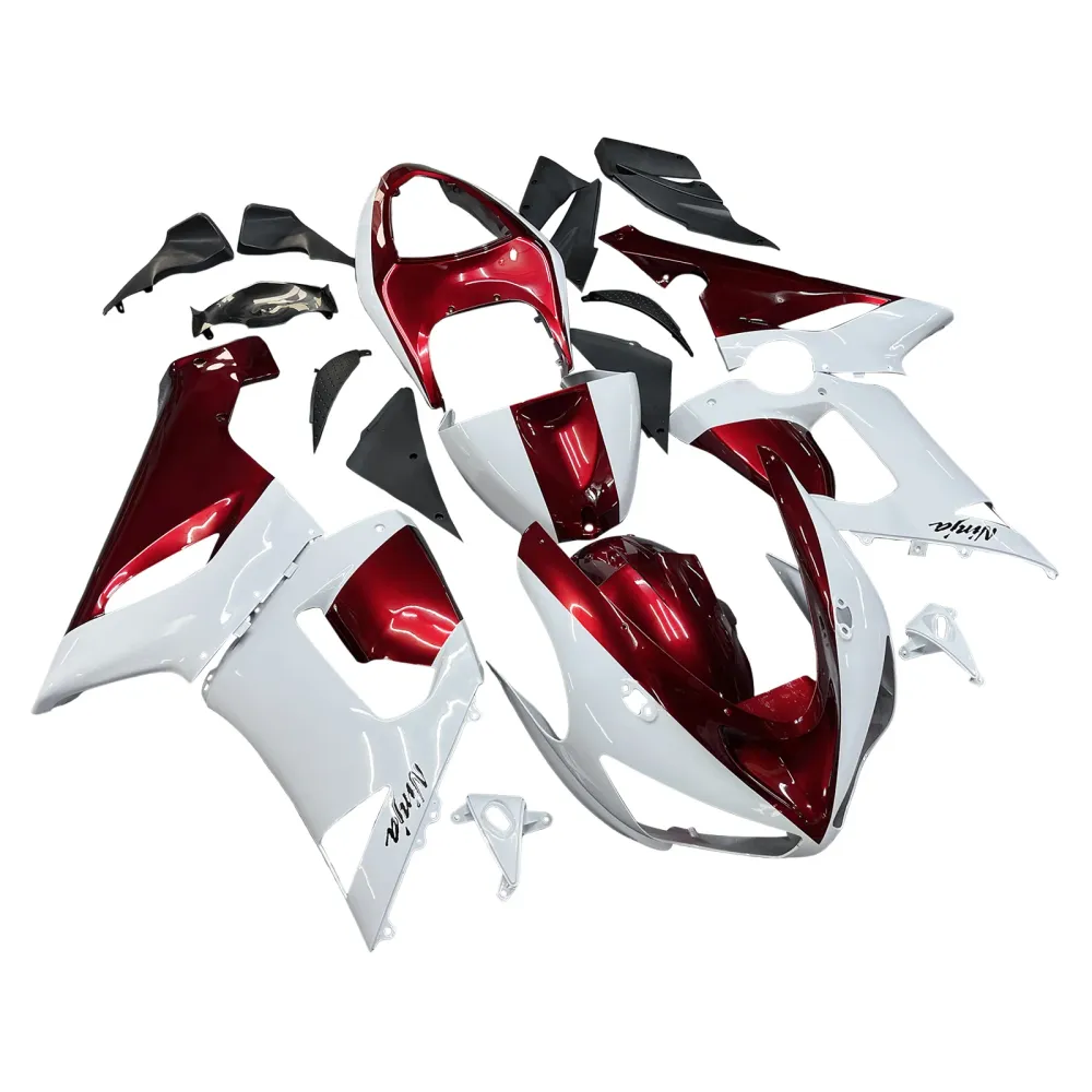 2005-2006 Kawasaki ZX6R 636 Kit de carenagem de injeção de AMOTOPT ABS PLÁSTICO DE PLÁSCOM #140 Amotopart