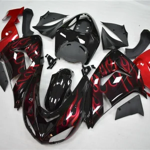 2006-2007 Kawasaki ZX10R Fansinging Red Flame Flame Kit Amotopart