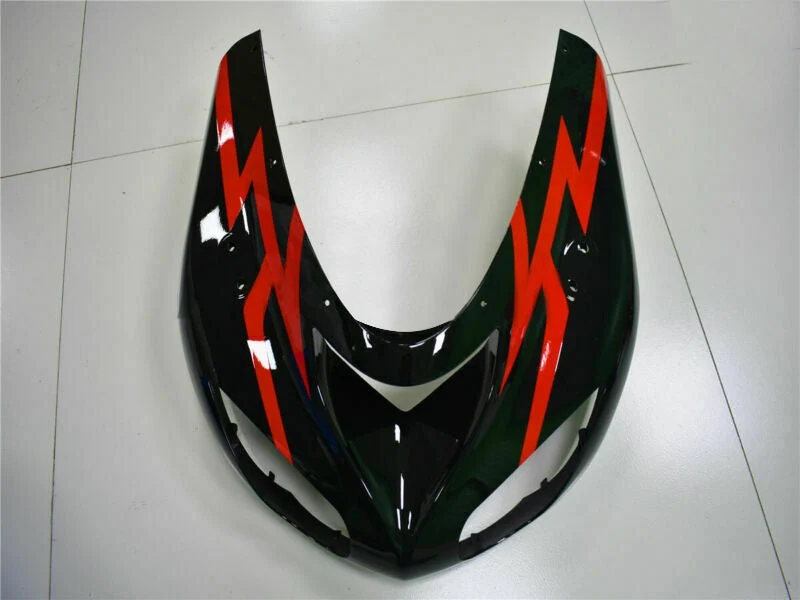 2006-2007 Kawasaki ZX10R Fansinging Red Plástico preto preto Amotopart