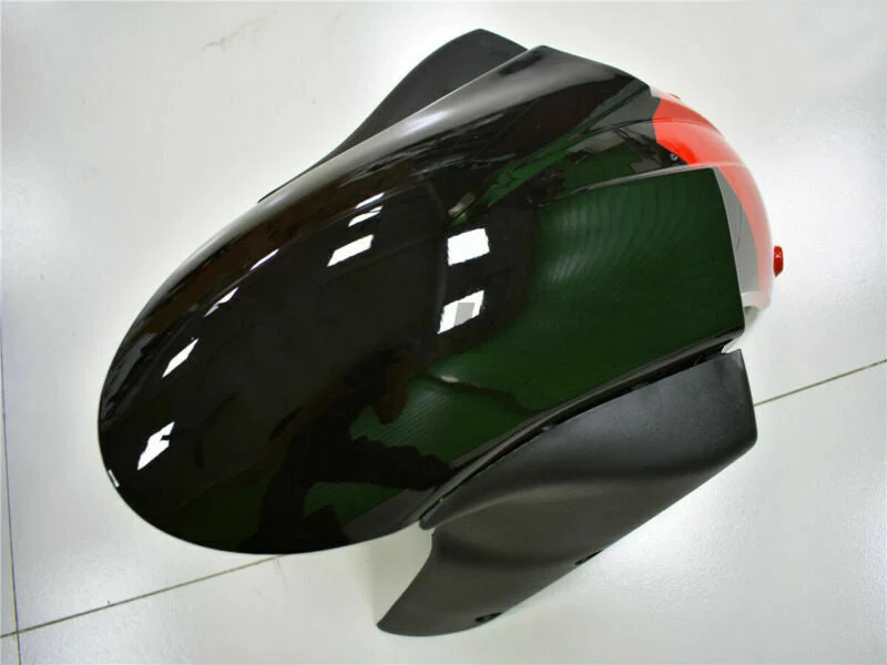2006-2007 Kawasaki ZX10R Fansinging Red Plástico preto preto Amotopart