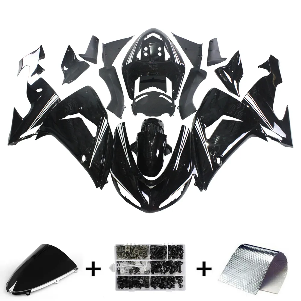 2006-2007 Kawasaki ZX10R Kit de carenagem de injeção AMOTOPART PLÁSTICO ABS #127