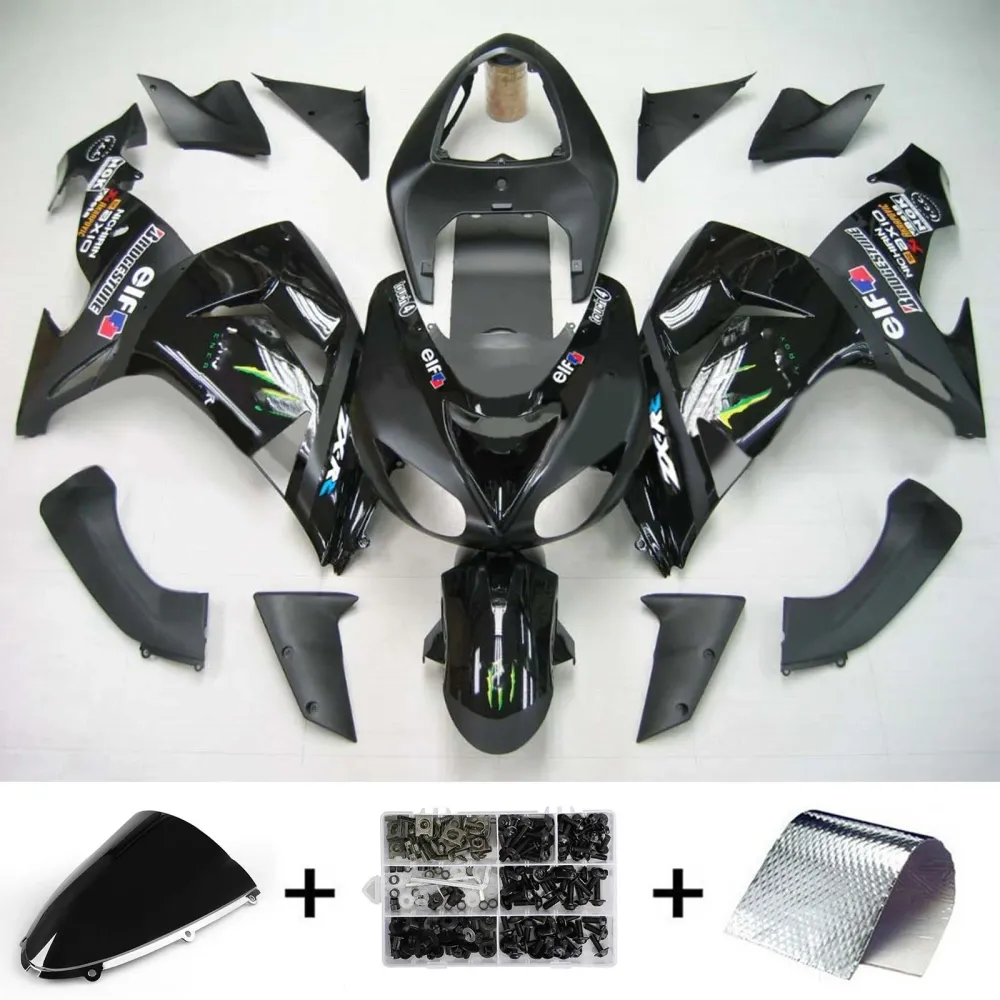 2006-2007 Kawasaki ZX10R Kit de carenagem de injeção AMOTOPT KIT BOYWORK ABS #123 Amotopart