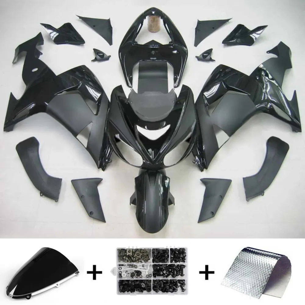2006-2007 Kawasaki ZX10R Kit de carenagem de injeção AMOTOPART PLÁSTICO ABS #107