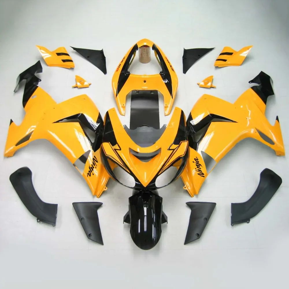 2006-2007 Kawasaki ZX10R Kit de carenagem de injeção AMOTOPART PLÁSTICO ABS #122