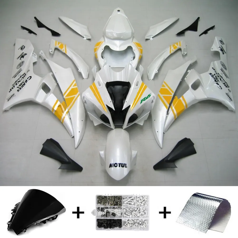 2006-2007 Yamaha YZF 600 R6 Kit de carenagem de injeção AMOTOPT KIT BOYWORK ABS #141 Amotopart