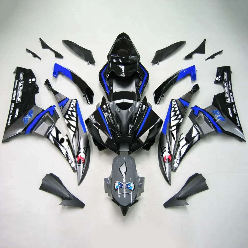 2006-2007 Yamaha YZF 600 R6 Kit de carenagem de injeção AMOTOTART ABS PLÁSTICO DE PLÁSTICOS #136 Amotopart