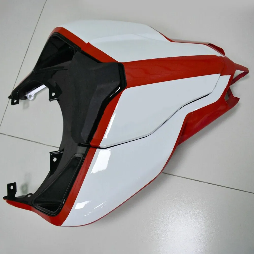 2007-2011 Ducati 1098 1198 848 Kit de carenagem branca vermelha Amotopart