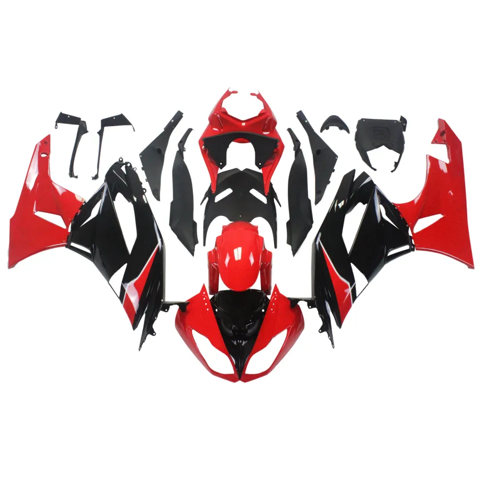 2009-2012 Kawasaki ZX6R 636 Kit de carenagem de injeção de AMOTOTT PLÁSTICO ABS #112 Amotopart