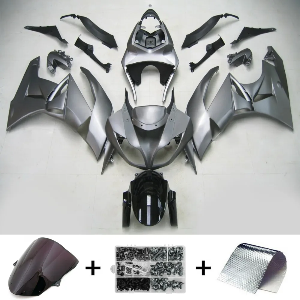 2009-2012 Kawasaki ZX6R 636 Kit de carenagem de injeção de AMOTOTT PLÁSTICO ABS #101 Amotopart