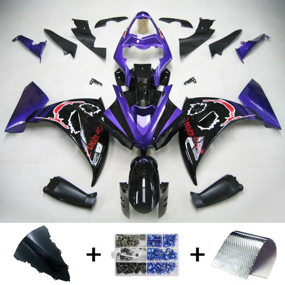 2012-2014 Yamaha YZF 1000 R1 Kit de carenagem de injeção AMOTOTART ABS PLÁSTICO DE PLÁSTICOS #137 Amotopart