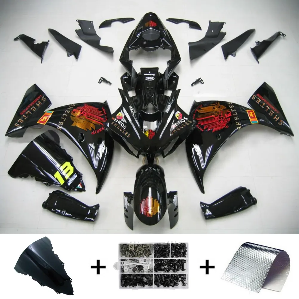 2012-2014 Yamaha YZF 1000 R1 Kit de carenagem de injeção AMOTOTART ABS PLÁSTICO DE PLÁSTICOS #141 Amotopart