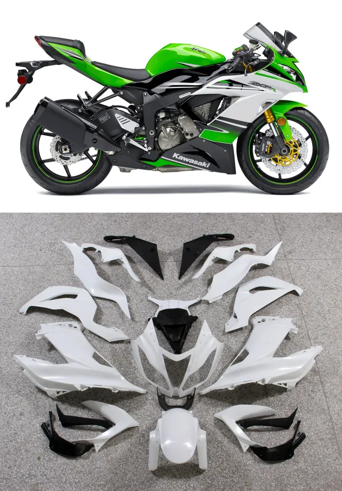 2013-2018 Kawasaki ZX6R 636 Kit de carenagem Amotopart