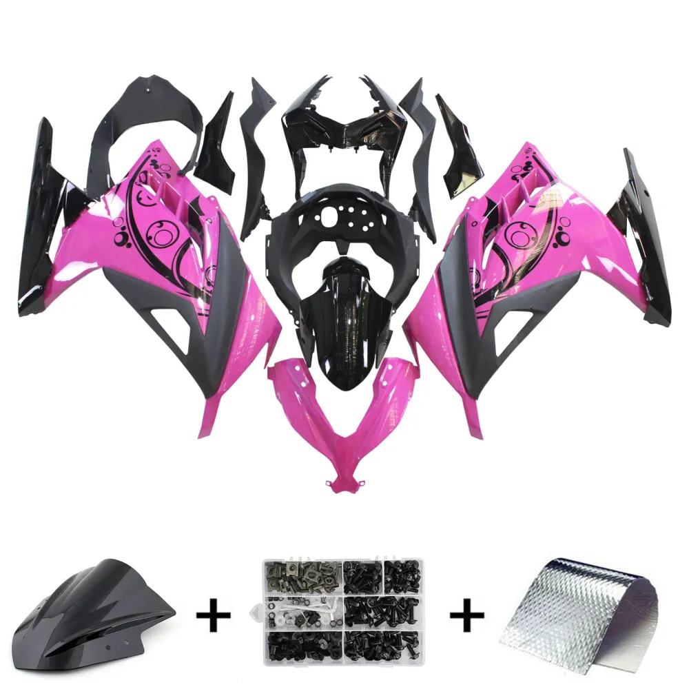 2013-2024 Kawasaki Ex300/Ninja 300 Injeção Kit de Fansamento de Bodicação de Plástico ABS de Plástico Amotopart