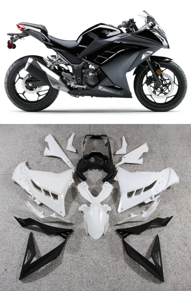 2013-2024 Kawasaki Ex300/Ninja 300 Injeção Kit de Fansamento de Bodicação de Plástico ABS de Plástico Amotopart