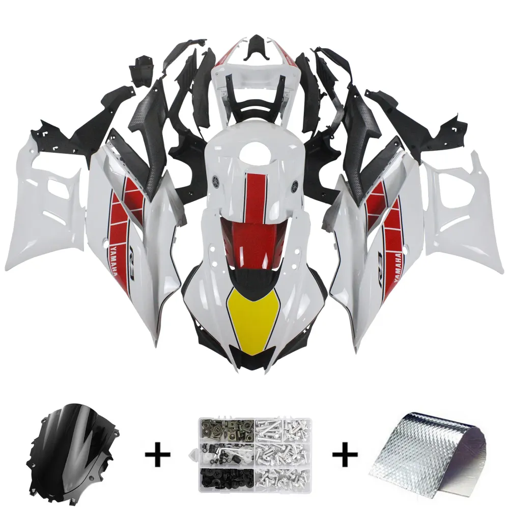 2019-2021 Yamaha YZF-R3 R25 Kit de carenagem de injeção AMOTOTT KIT BODYWORK ABS #106 Amotopart