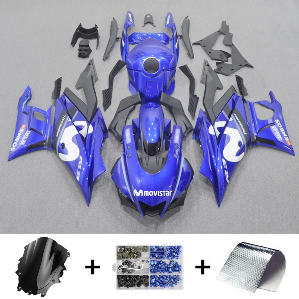 2019-2021 Yamaha YZF-R3 R25 Kit de carenagem de injeção AMOTOTT KIT BODYWORK ABS #109 Amotopart