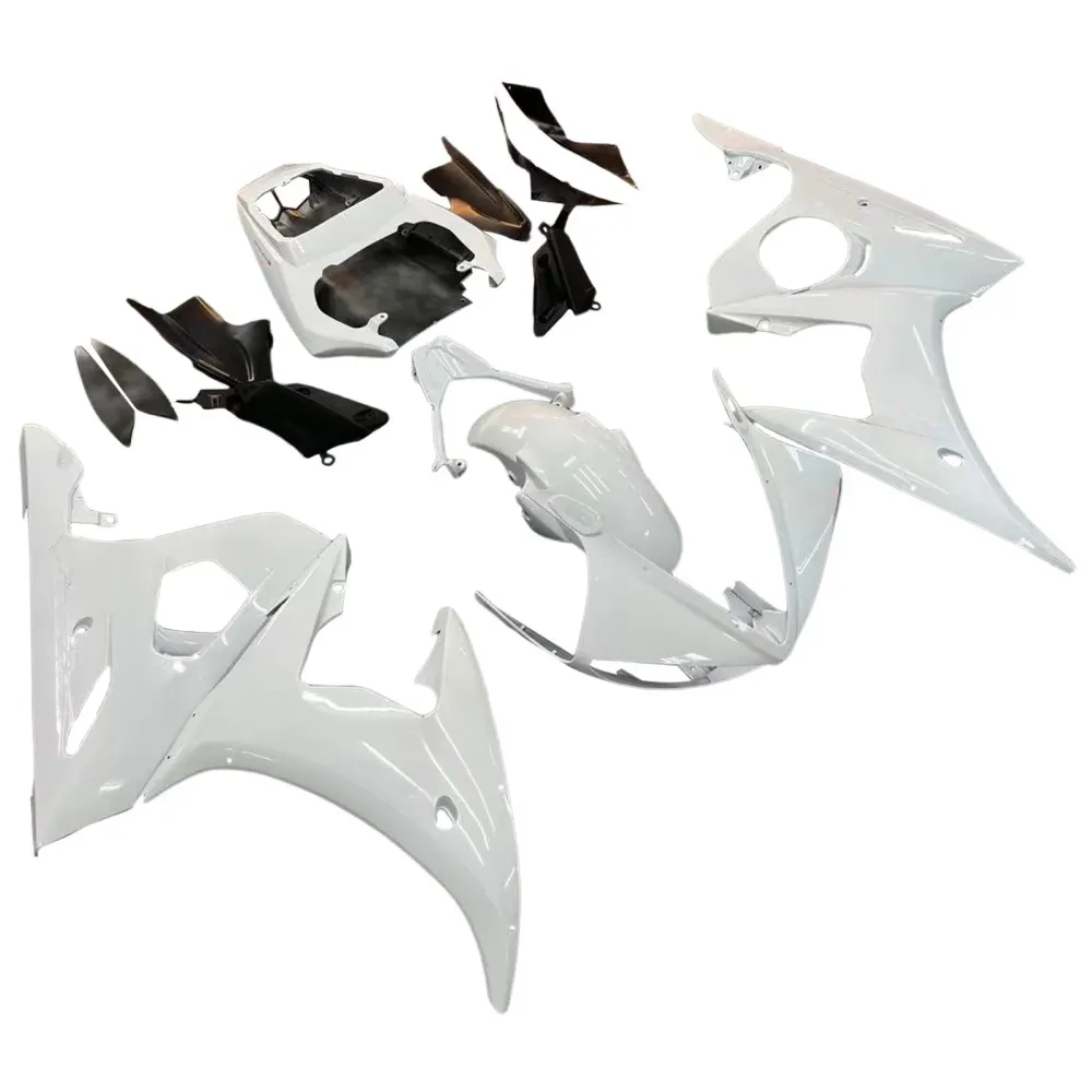 Yamaha R6 2003-2004 & Kit de carenagem branca YZF R6S 2006-2009 Amotopart