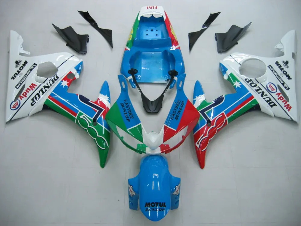Yamaha R6 2003-2004 & Kit de carenagem multicolorida YZF R6S 2006-2009 Amotopart