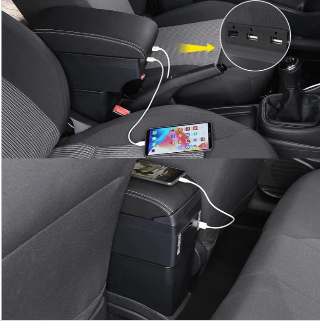 Apoio de braço central premium com 3 portas USB Mazda CX3 2017 2021