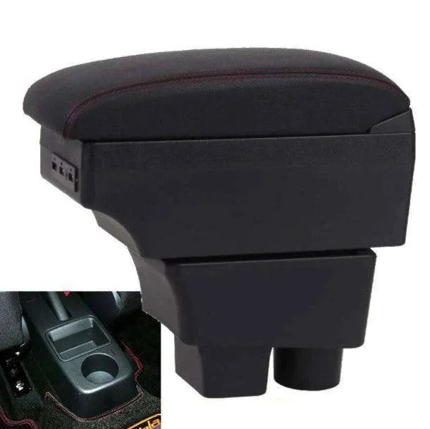 Apoio de braço do console central 3 portas USB Skoda Fabia 2008 2014