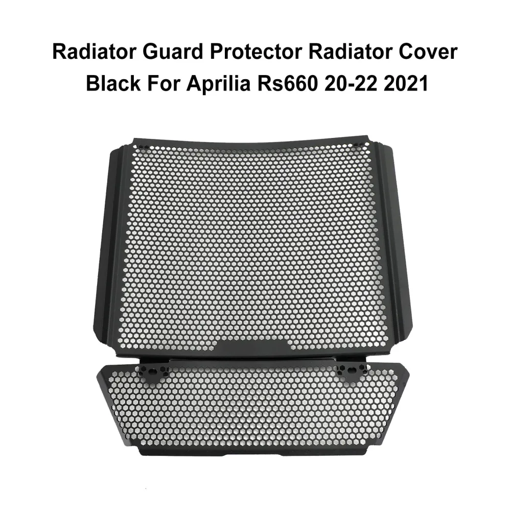 Aprilia RS660 2020-2022 Radiator Guard Tampa Protetor de Radiator Black
