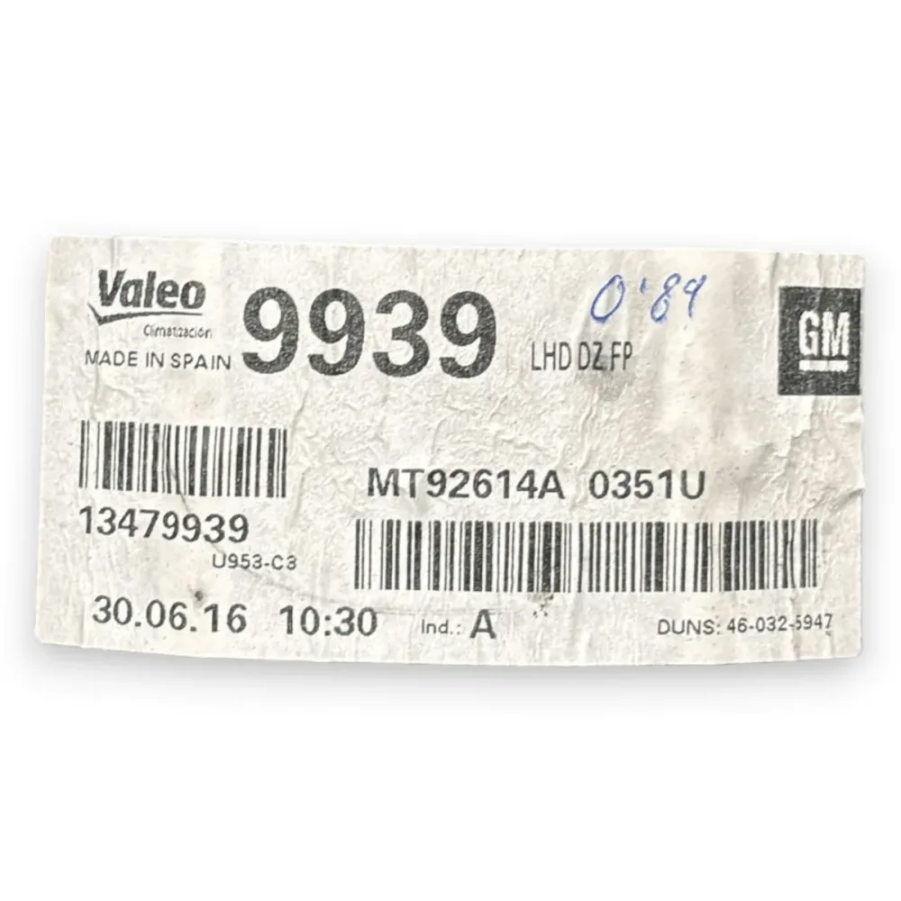 Aquecedor / grupo de aquecimento opel mokka 1.6 diesel cod:13479939 (2012-2019)