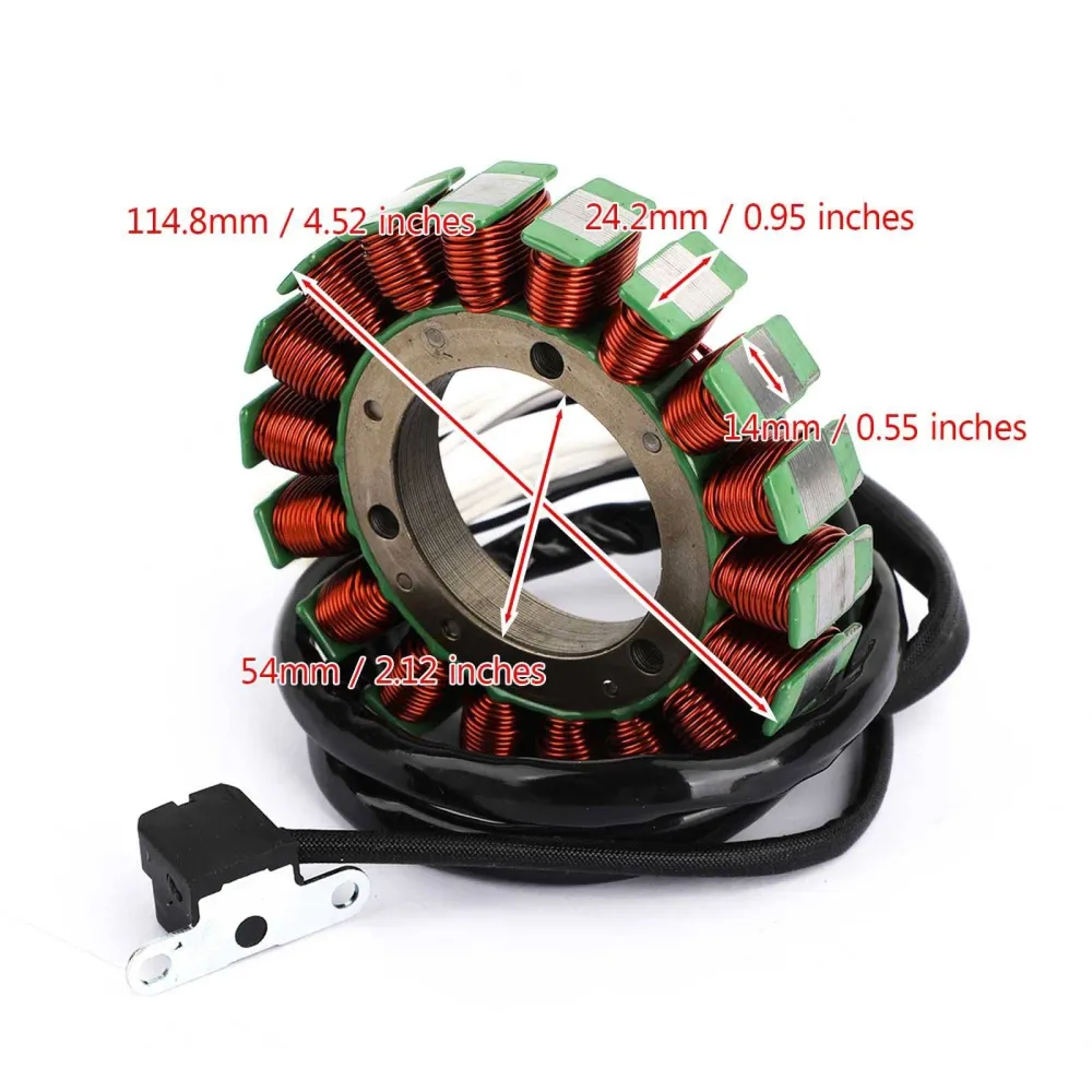 Areyourshop Alternator Stator Fit Yamaha XVS 650 Drag Star V-Star Classic Custom 04-17 genérico