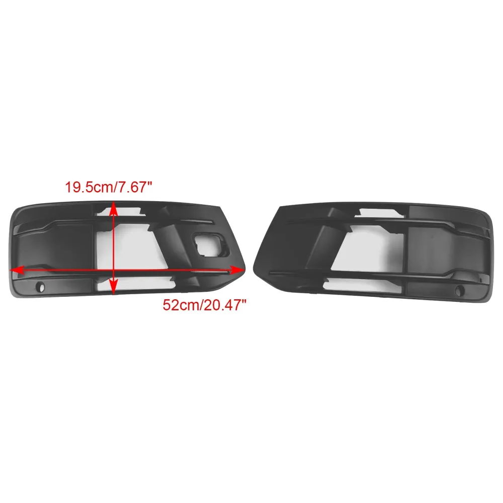 Audi Q7 2016-2019 Tampa de pára-choque dianteiro Fog Light Buzel Insert Grill Grille