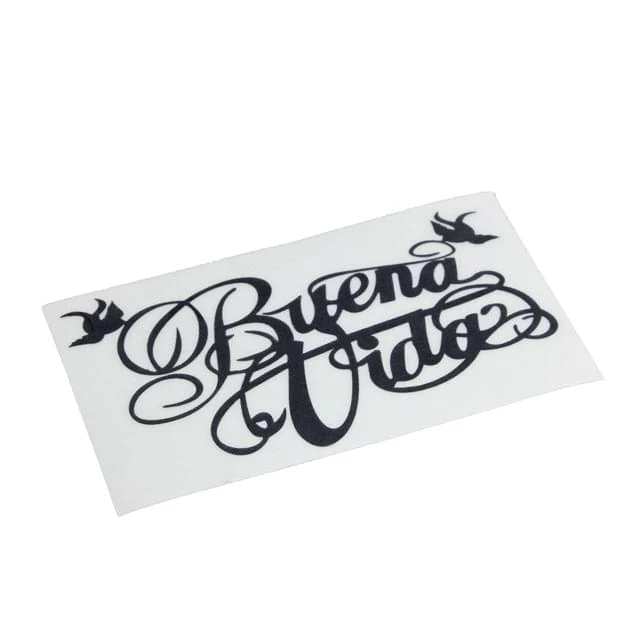 Autocolante Boa Vida, 15cm, preto