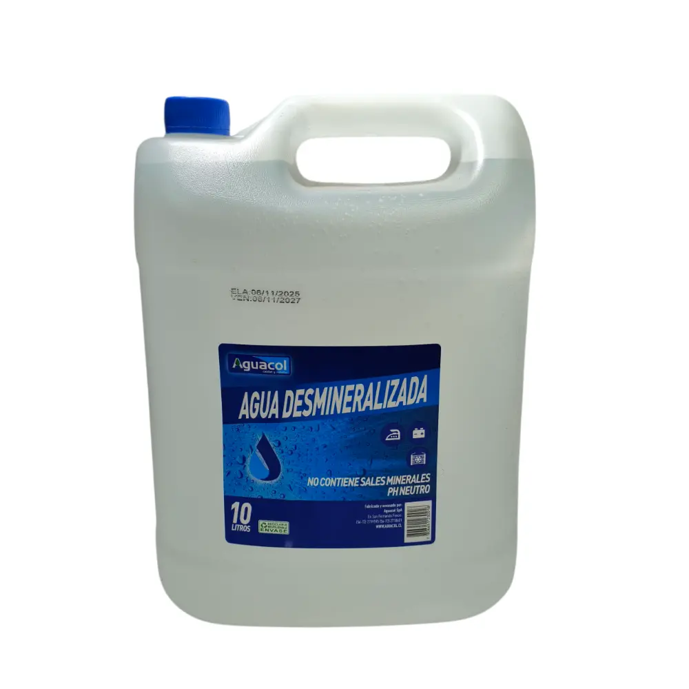 Agua Desmineralizada 10l AutoRepuestos CF