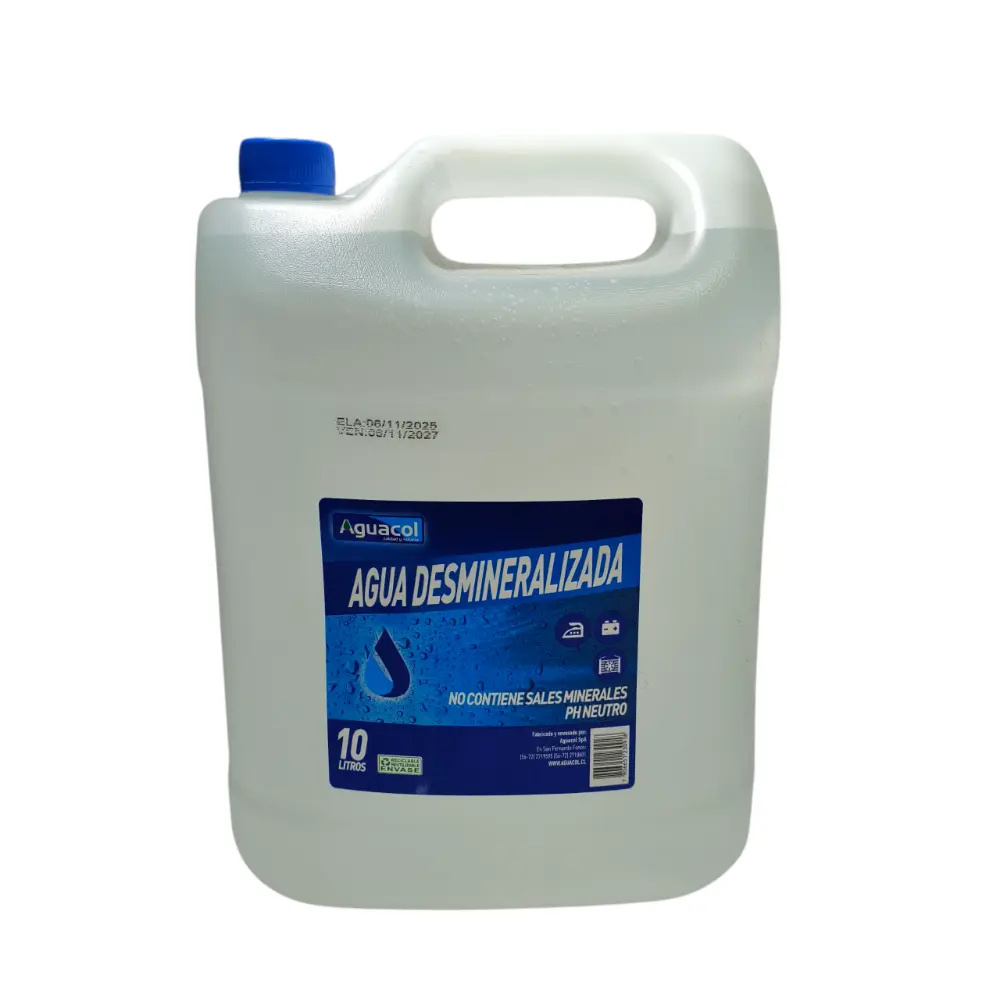 Agua Desmineralizada 10l AutoRepuestos CF