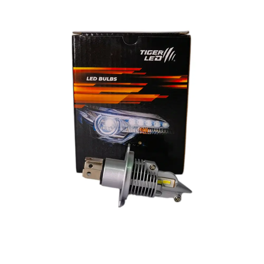 Ampolleta H4 Led Moto Luz Blanca 6000k 12v Fighter 8000 L AutoRepuestos CF