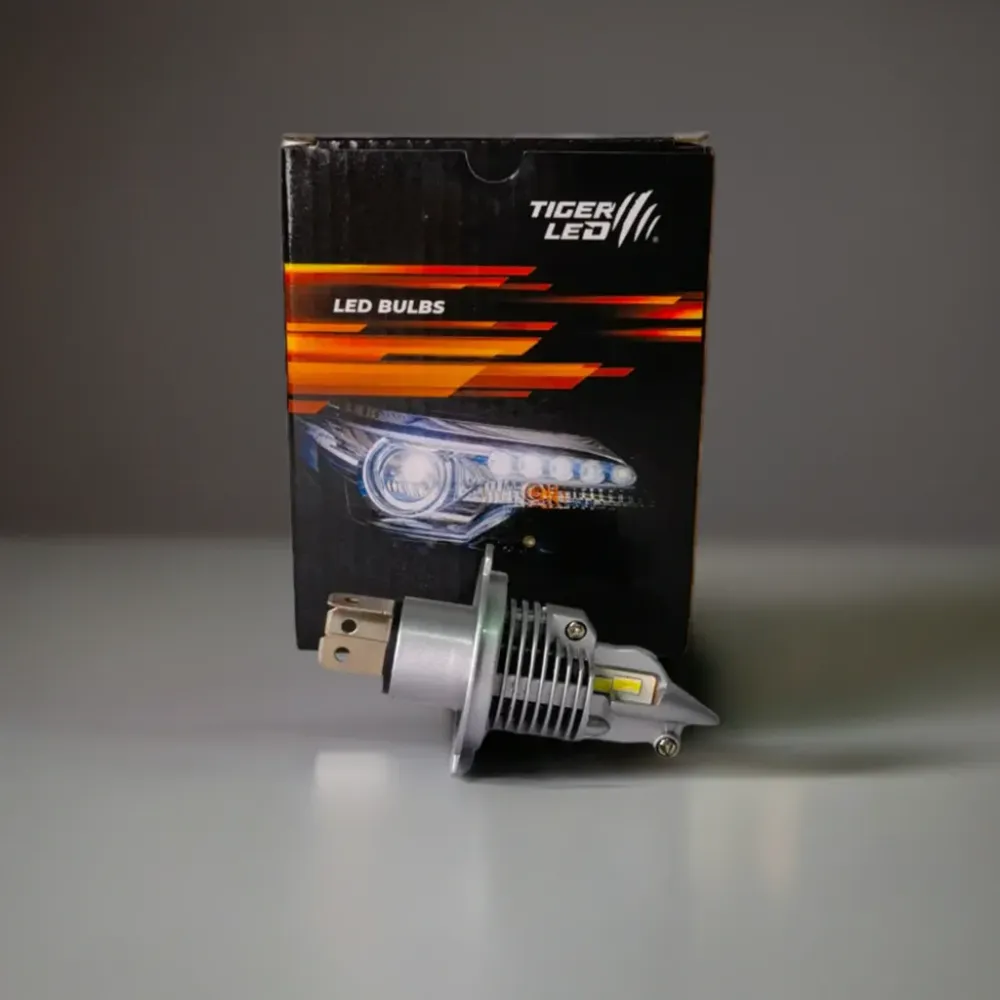 Ampolleta H4 Led Moto Luz Blanca 6000k 12v Fighter 8000 L AutoRepuestos CF