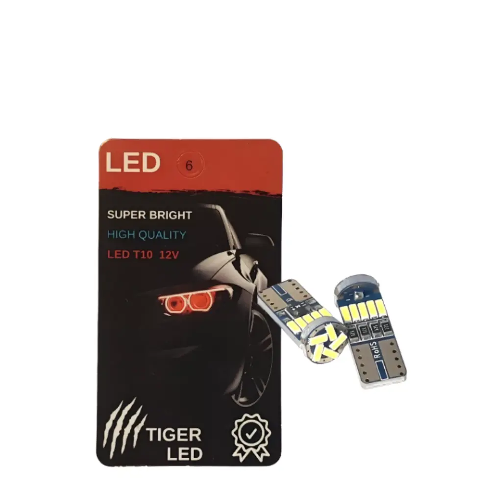 Ampolletas Luces Led T10 Cola De Pescado 5w Canbus 2 Unidads AutoRepuestos CF