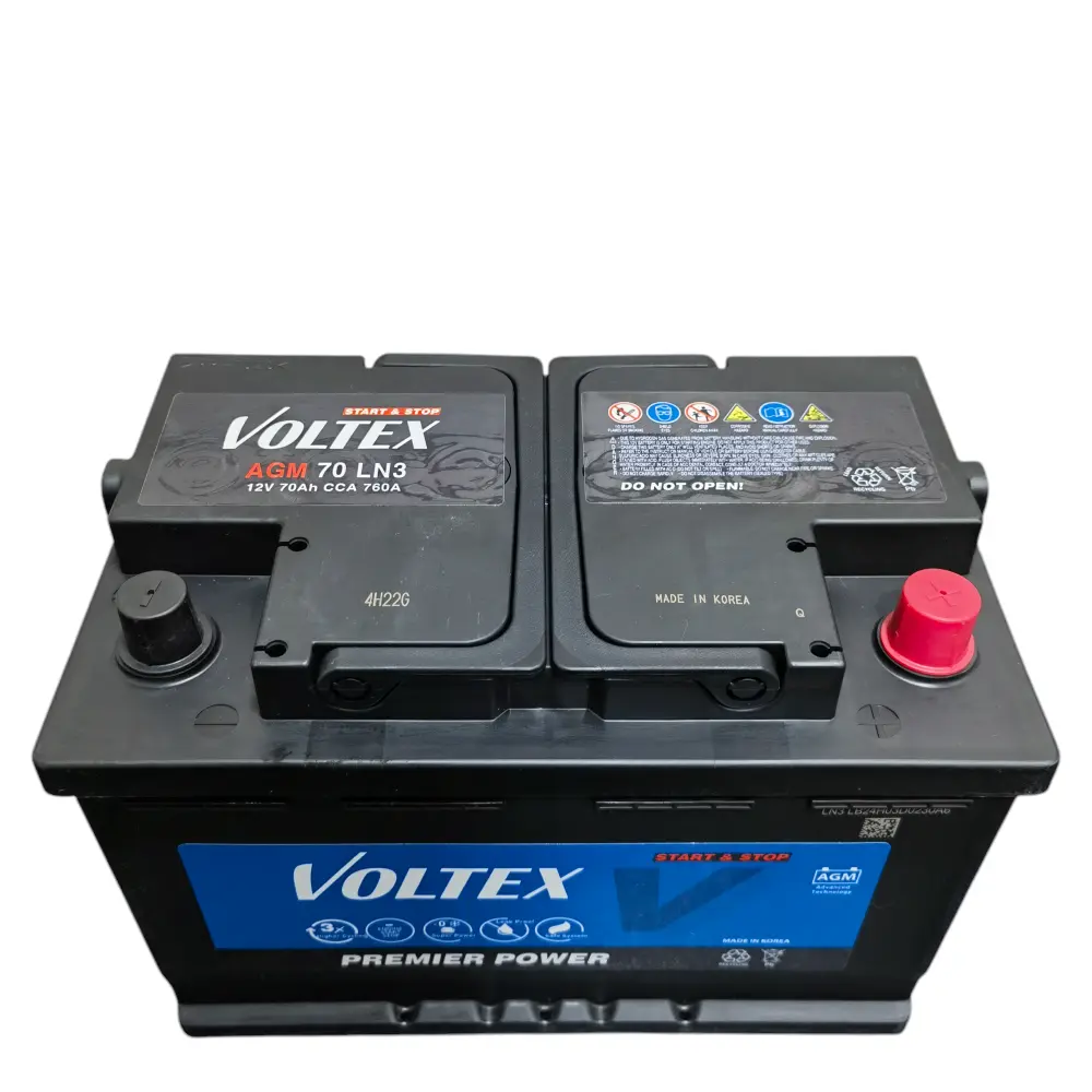 Baterí Star Stop 70ah Voltex Agm Ln3 760 Cca (- +) AutoRepuestos CF