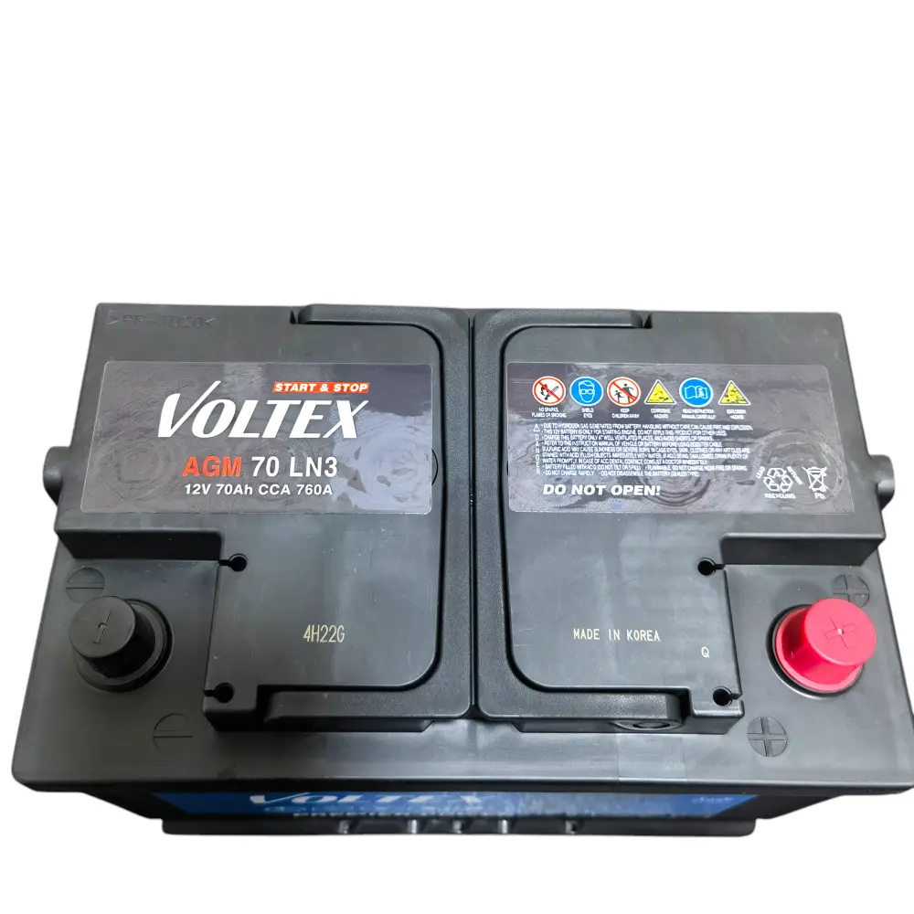 Baterí Star Stop 70ah Voltex Agm Ln3 760 Cca (- +) AutoRepuestos CF