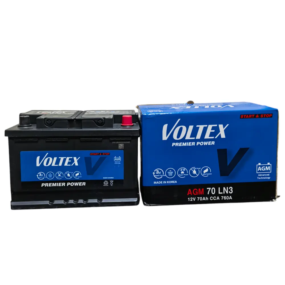 Baterí Star Stop 70ah Voltex Agm Ln3 760 Cca (- +) AutoRepuestos CF